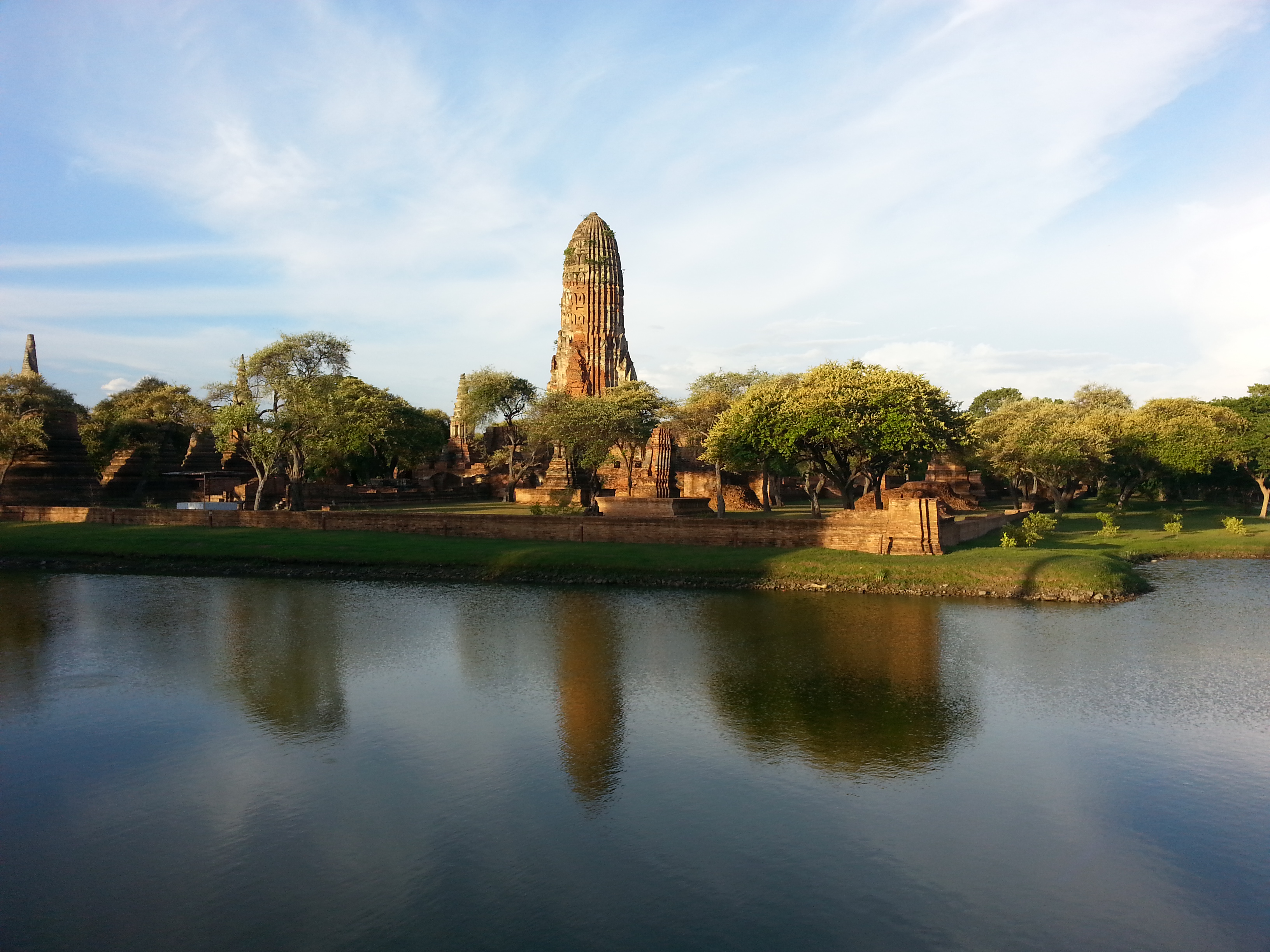 Chedi and temple towers in Ayutthaya Historical Park