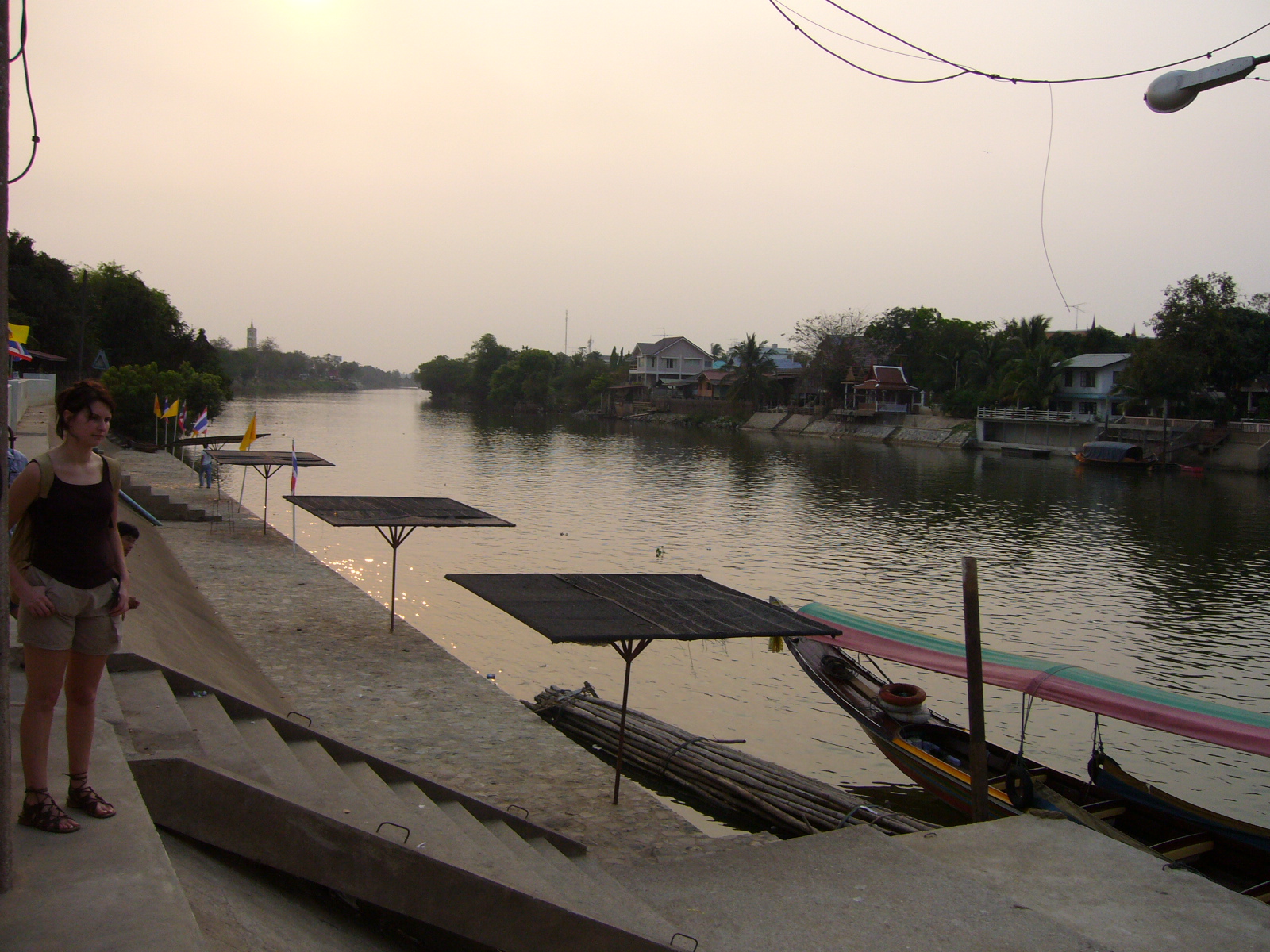 Chao Phraya river view in Ayutthaya