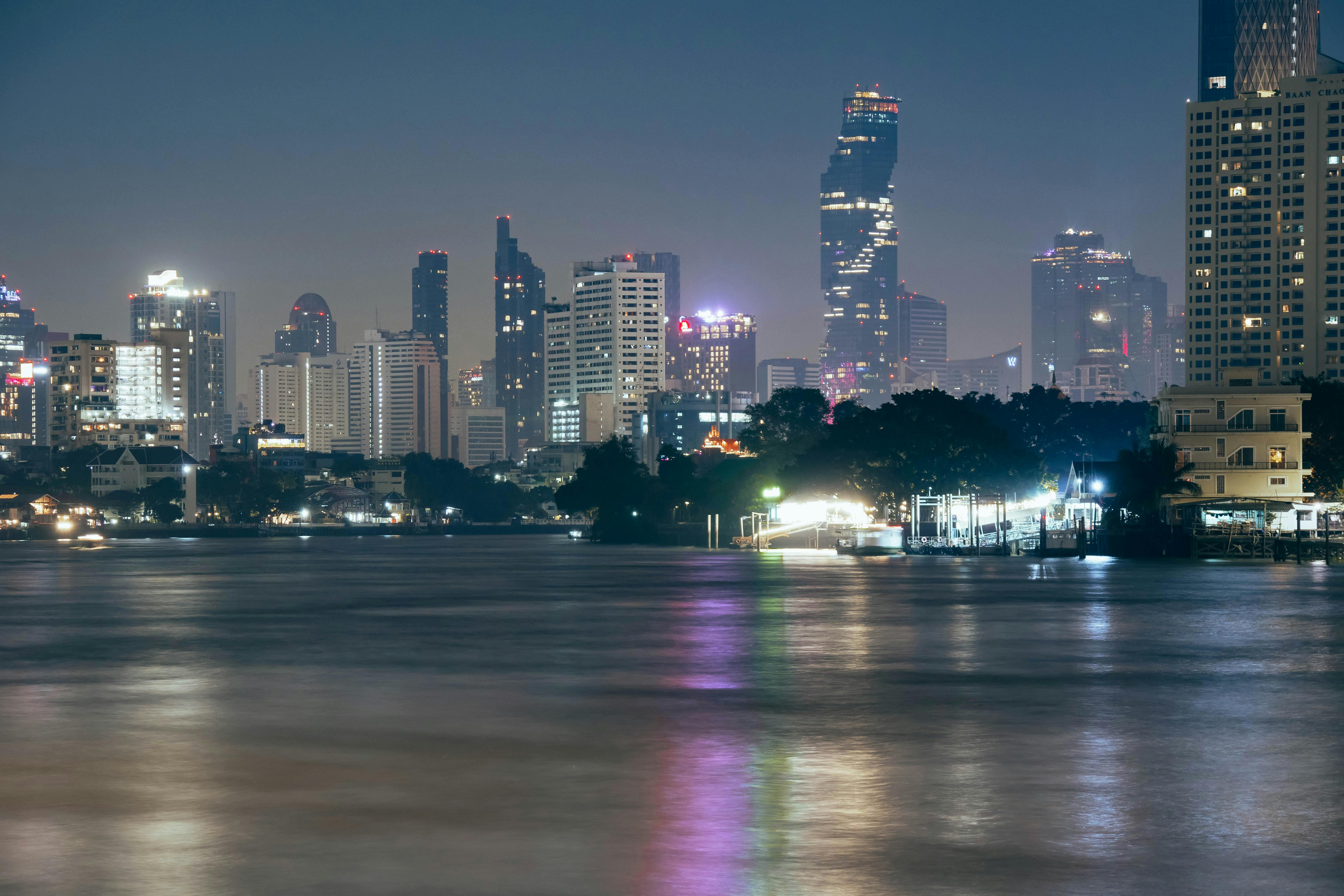 Bangkok skyline at night