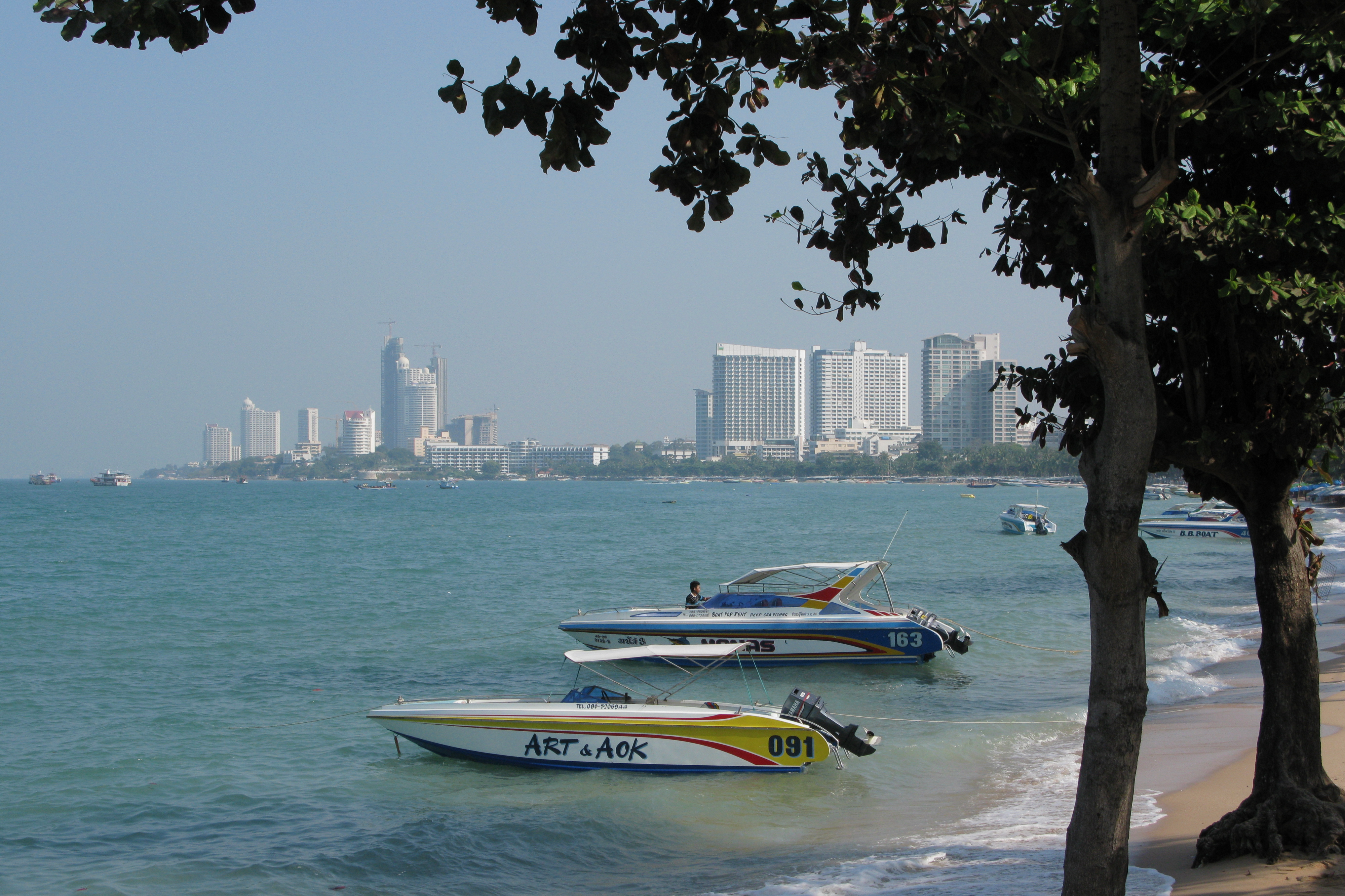 Boats on Pattaya Bay